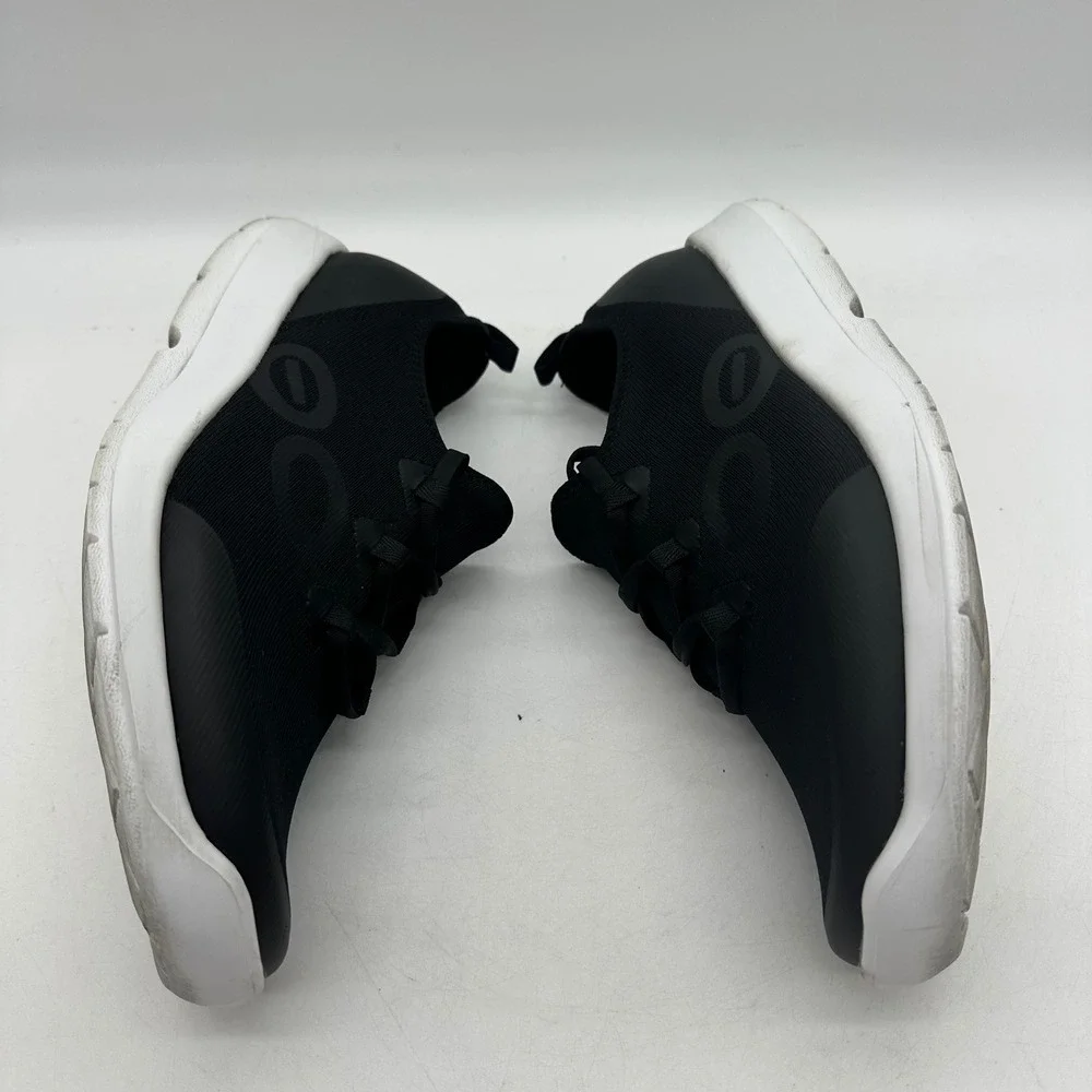 OOFOS 08012024-12 Mens 9 OOmg Sport LS Low Black/White Slip On Recovery Shoes